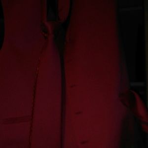 Men's vest with tie and handkerchief